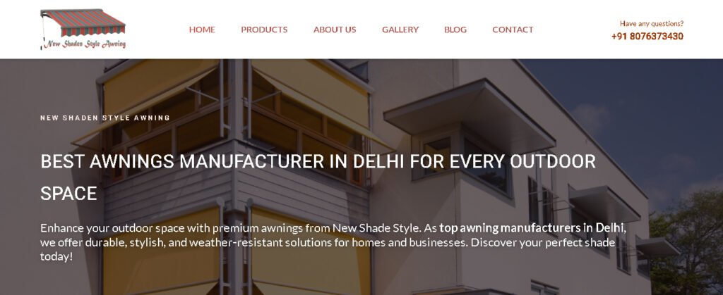 News Haden Style Awning Custom Commercial Web Design by Anand Jha