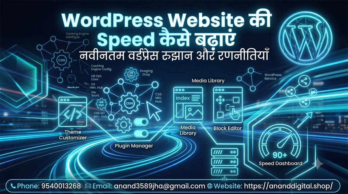 WordPress Website की Speed कैसे बढ़ाएं? (Mobile 80+ और Desktop 90+ Score पाने का 2026 गाइड)